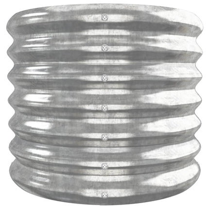 Patio Raised Bed Galvanized Steel 260x40 x 14.2 " Silver