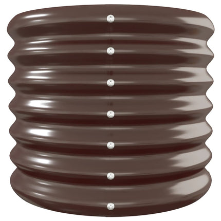 Garden Raised Bed Brown Powder-coated steel Large Durable