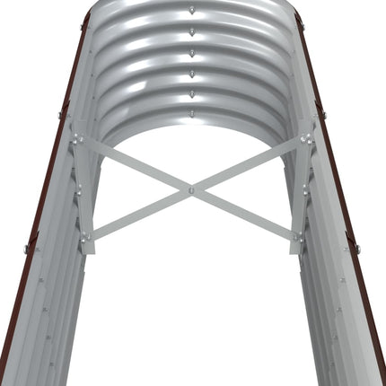 Garden Raised Bed Brown Powder-coated steel Large Durable