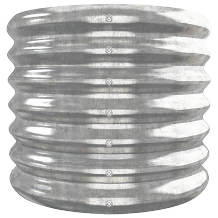 Patio Raised Bed Galvanized Steel 332x40 x 14.2 " Silver