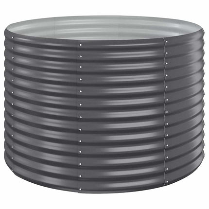 Garden Raised Bed Galvanized Steel 39.4"x39.4"x26.8" Anthracite