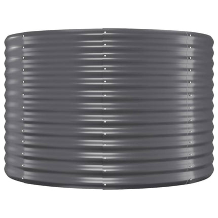 Garden Raised Bed Galvanized Steel 39.4"x39.4"x26.8" Anthracite