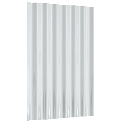 Roof Panels 12 pcs Galvanized Steel Green 23.6"x14.2
