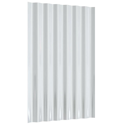Roof Panels 12 pcs Galvanized Steel Anthracite 23.6"x14.2