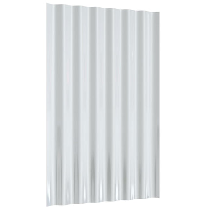 Roof Panels 36 pcs Galvanized Steel Green 23.6"x14.2