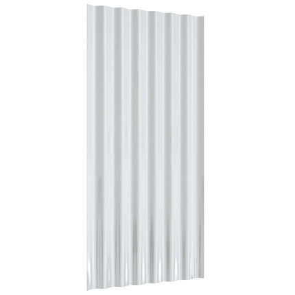 Roof Panels 36 pcs Galvanized Steel Anthracite 31.5"x14.2