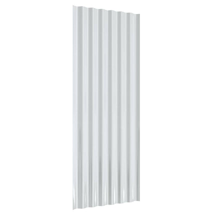 Roof Panels 12 pcs Galvanized Steel Anthracite 39.4"x14.2