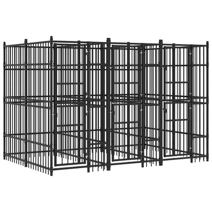 Outdoor Dog Kennel Steel 79.3 ft²