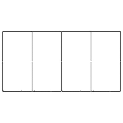 Outdoor Dog Kennel Steel 79.3 ft²