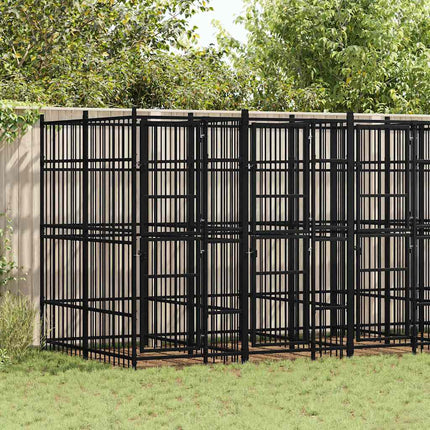 Outdoor Dog Kennel Steel 99.2 ft²