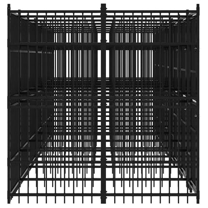 Outdoor Dog Kennel Steel 138.9 ft²