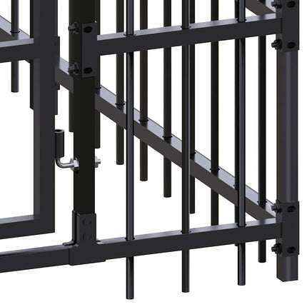 Outdoor Dog Kennel Steel 198.4 ft²