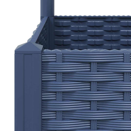 Garden Planter with Trellis Blue Grey 15.7x15.7x47.8" PP