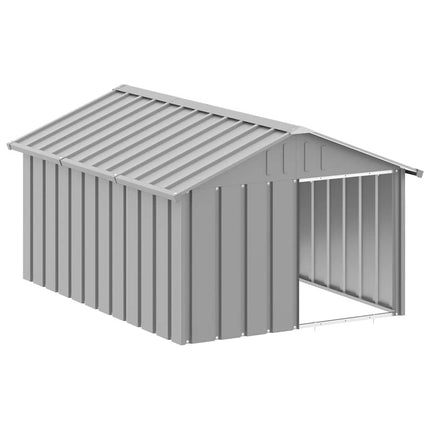 Dog House Gray 45.9"x60.2"x32.1" Galvanized Steel