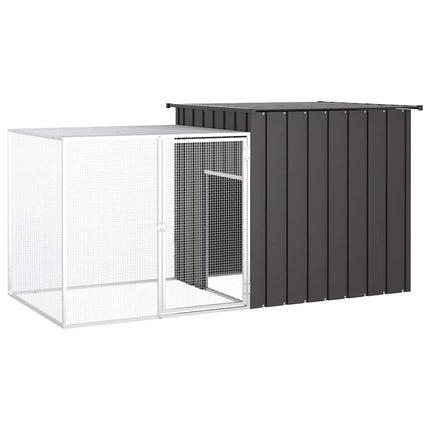 Chicken Cage Anthracite 78.7"x35.8"x39.4" Galvanized Steel
