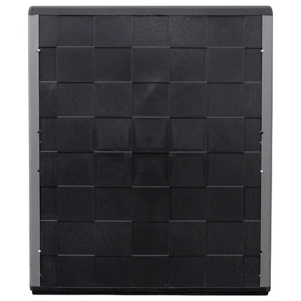 Garden Storage Cabinet Gray and Black 26.8"x14.6"x33.1" PP