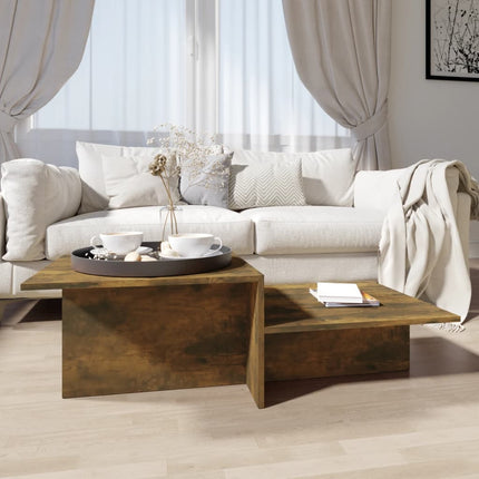 Coffee Table Smoked Oak 43.9"x19.7"x13" Engineered Wood