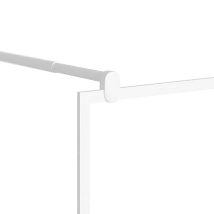 Walk-in Shower Wall 39.4"x76.8" ESG Glass White