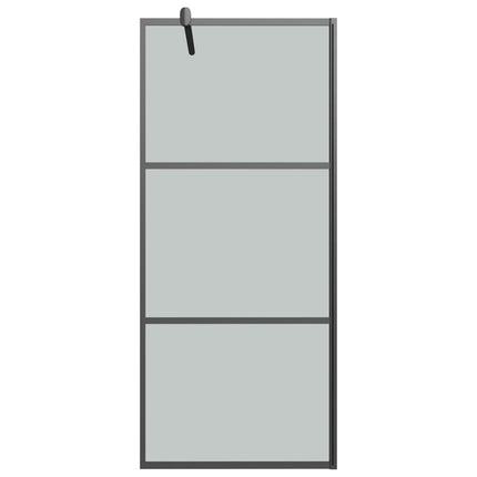 Walk-in Shower Wall 31.5"x76.8" Dark ESG Glass Black
