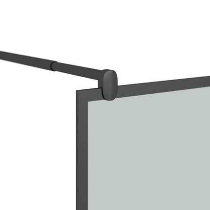 Walk-in Shower Wall 39.4"x76.8" Dark ESG Glass Black