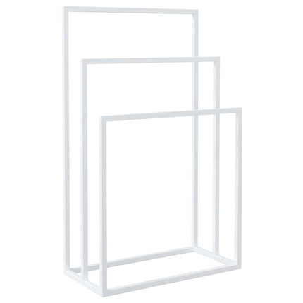 Freestanding Towel Rack White 18.9"x9.4"x31.1" Iron