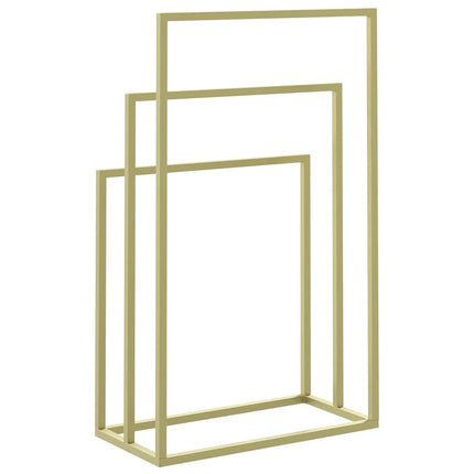Freestanding Towel Rack Gold 18.9"x9.4"x31.1" Iron