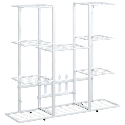 Flower Stand 37.2"x9.8"x35" White Iron