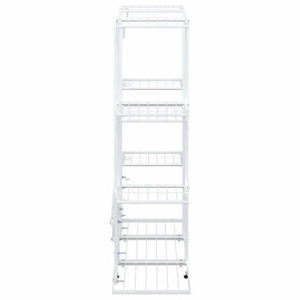 Flower Stand 37.2"x9.8"x35" White Iron