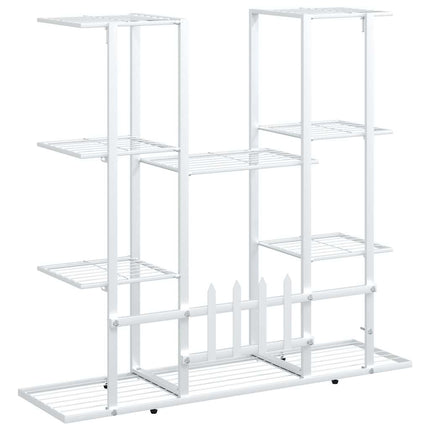 Flower Stand 37.2"x9.8"x35" White Iron