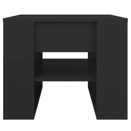 Coffee Table Black 21.9"x21.7"x17.7" Engineered Wood