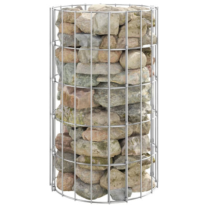 Circular Gabion Pole Galvanized Steel Ø11.8"x19.7