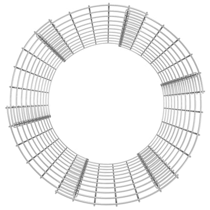 Circular Gabion Pole Galvanized Steel Ø19.7"x39.4