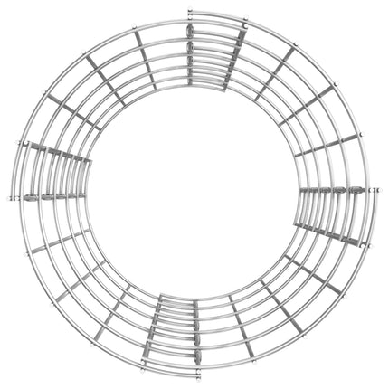 Circular Gabion Raised Beds 3 pcs Galvanized Steel Ø11.8"x19.7