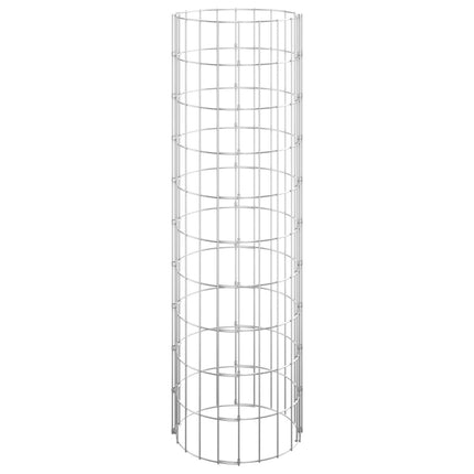 Circular Gabion Raised Beds 3 pcs Galvanized Steel Ø11.8"x39.4
