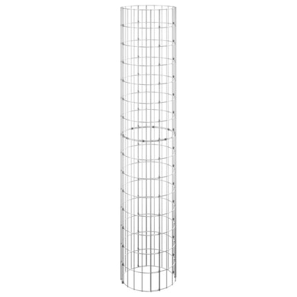 Circular Gabion Raised Beds 3 pcs Galvanized Steel Ø11.8"x59.1