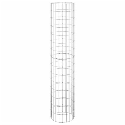 Circular Gabion Raised Beds 3 pcs Galvanized Steel Ø11.8"x59.1