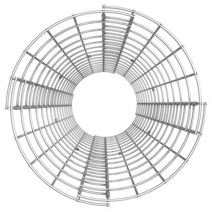 Circular Gabion Raised Beds 3 pcs Galvanized Steel Ø11.8"x59.1
