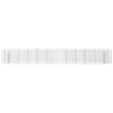 Gabion Raised Bed Galvanized Iron 157.5"x19.7"x19.7