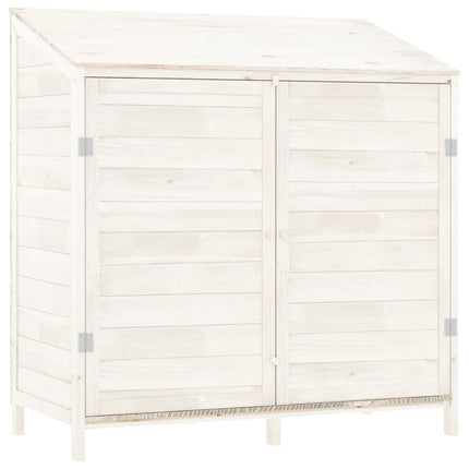 Garden Shed White 40.2"x20.5"x44.1" Solid Wood Fir