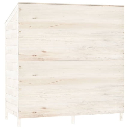 Garden Shed White 40.2"x20.5"x44.1" Solid Wood Fir