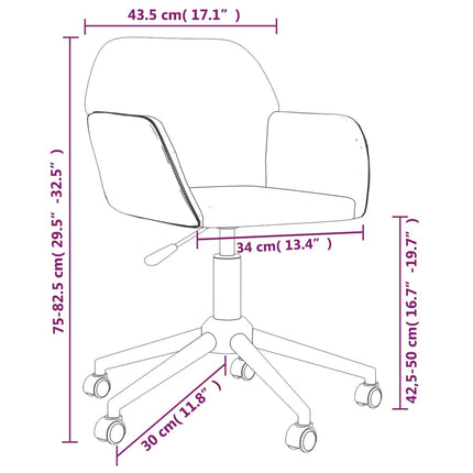 Swivel Dining Chairs 2 pcs Black Fabric