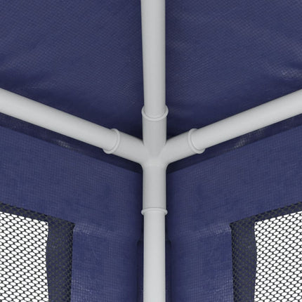 Party Tent with 4 Mesh Sidewalls Blue 9.8'x13.1'HDPE
