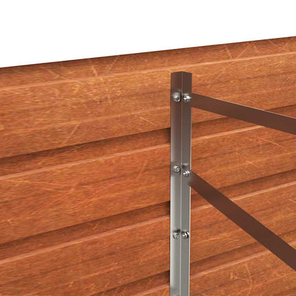 Garden Raised Bed Rusty 126"x15.7"x17.7" Corten Steel
