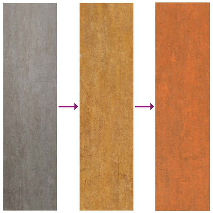 Roof Panels 12 pcs Rusty 31.5"x17.3" Corten Steel