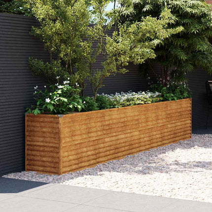 Garden Raised Bed 385x50 x 27.2 " Corten Steel
