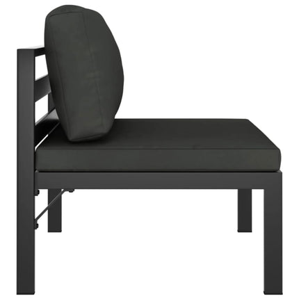 4-Seater Patio Sofa with Cushions Aluminum Anthracite