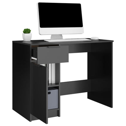 Desk Black 39.4"x19.7"x29.5" Engineered Wood
