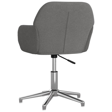 Swivel Office Chair Light Gray Fabric