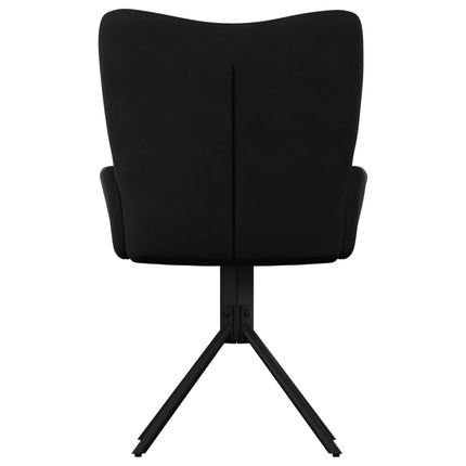 Swivel Dining Chairs 2 pcs Black Velvet