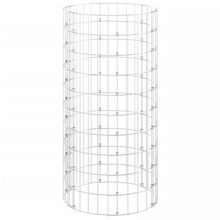 Garden Composter Ø19.7"x39.4" Galvanized Steel